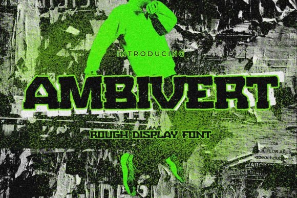 Ambivert: A Rough Slab Serif Font for Makers