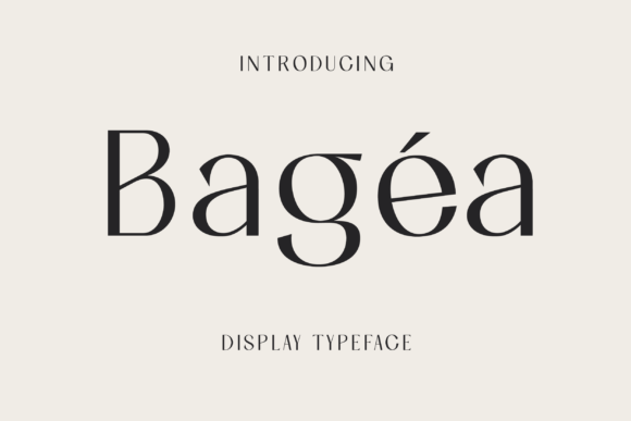 Bagea: A Bold Slab Serif Typeface for Modern Brands