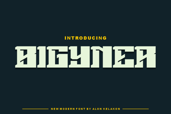 Bigyner Font: Bold Slab Serif for Branding