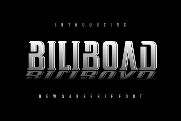 Biliboad: A Bold Slab Serif Font for Editorial Design