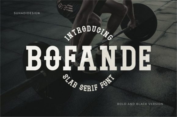 Bofande: A Bold Slab Serif Font for Editorial Design