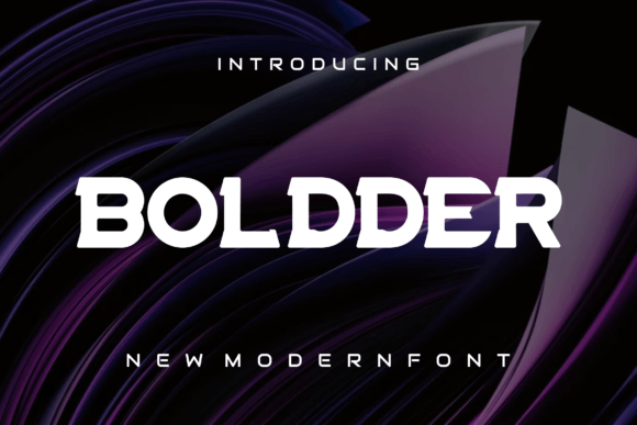 Boldder: A Modern Slab Serif Typeface for Web Design