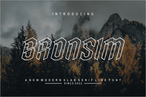 Bronsim: A Sweet Slab Serif Font for Editorial Design