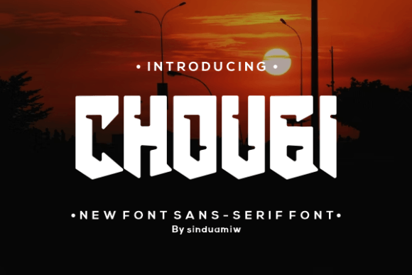 Chougi Font Review for Bold Campaign Design