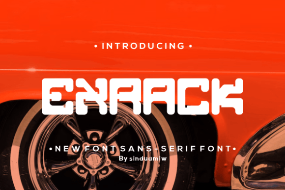 Exrack: A Bold Slab Serif Typeface for Makers
