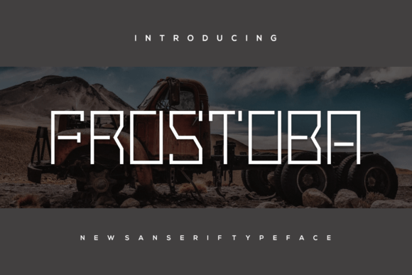 Frostoba: A Bold Slab Serif Typeface for Editorial Design