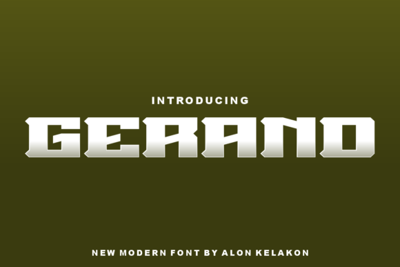 Gerand Typeface: Bold Slab Serif for Branding