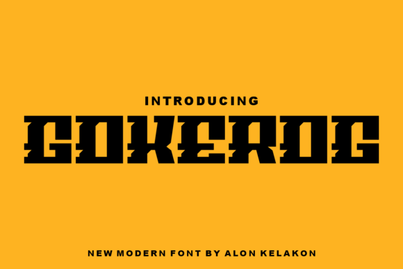 Gokerog: A Bold Slab Serif Typeface for Branding