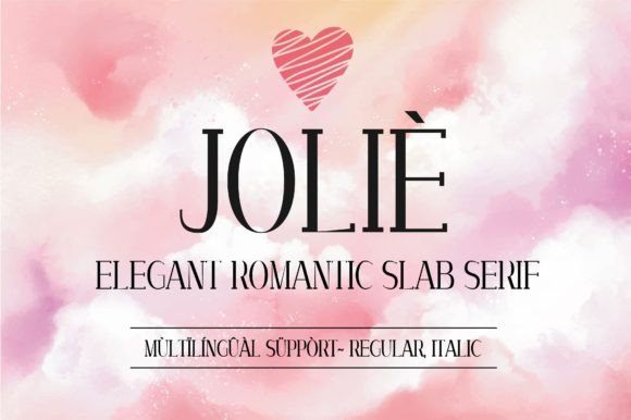 Joliè Typeface: Elegant Slab Serif for Brands