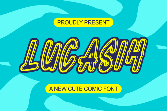 Lucasih Font Review: Bold Outlined Slab Serif