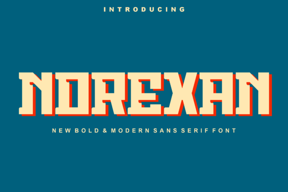 Norexan: A Bold Slab Serif Font for Makers