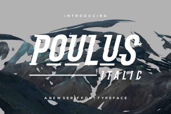Poulus Italic Font for Elegant Editorial Design