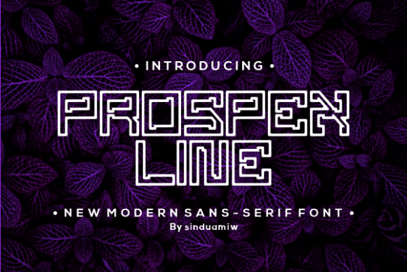 Prospex Line Font for Modern Web Design