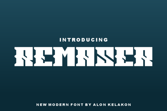 Remaser: A Slab Serif Font for Bold Branding