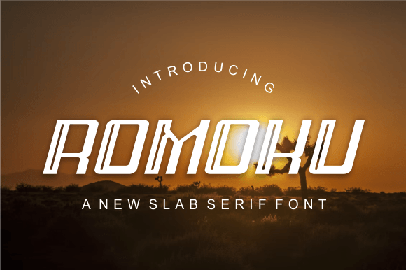 Romoku: A Warm Slab Serif Font for Editorial Design