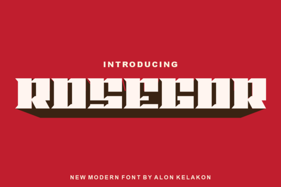Rosegor: A Bold Slab Serif Font for Editorial Design
