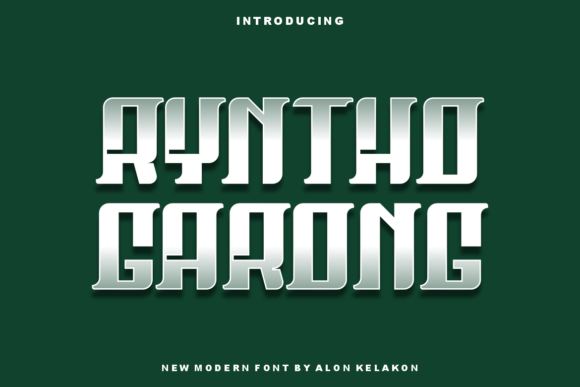 Ryntho Garong Font for Bold Maker Branding