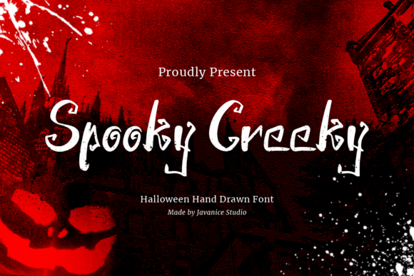 Spooky Creeky: A Hand-Drawn Slab Serif Font for Digital Brands