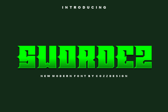 Swordez: A Bold Slab Serif Typeface for Digital Branding