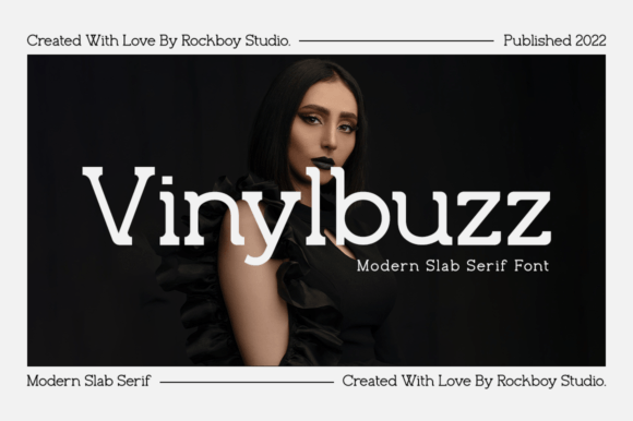 Vinylbuzz: A Fresh Slab Serif Font for Bold Branding